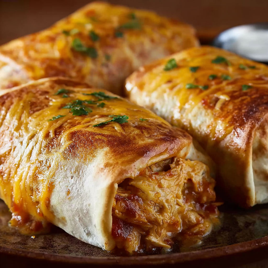 A plate of delicious chicken enchiladas.