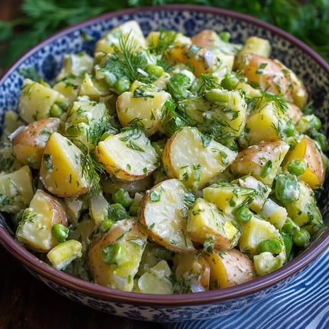 A bowl of food with potatoes and green vegetables.