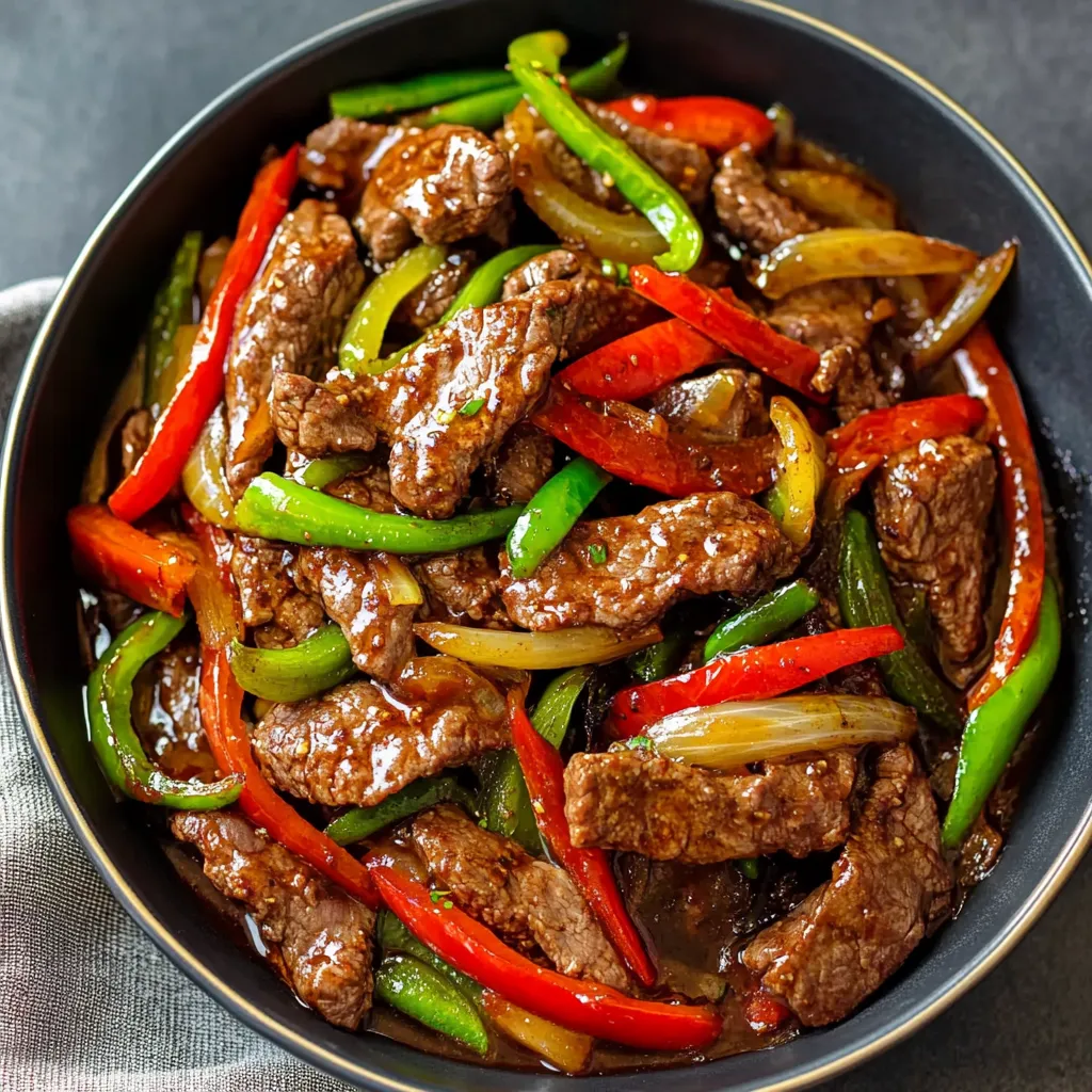 Easy Pepper Steak and Onions