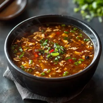 Close-up Hot And Sour Soup Recipe