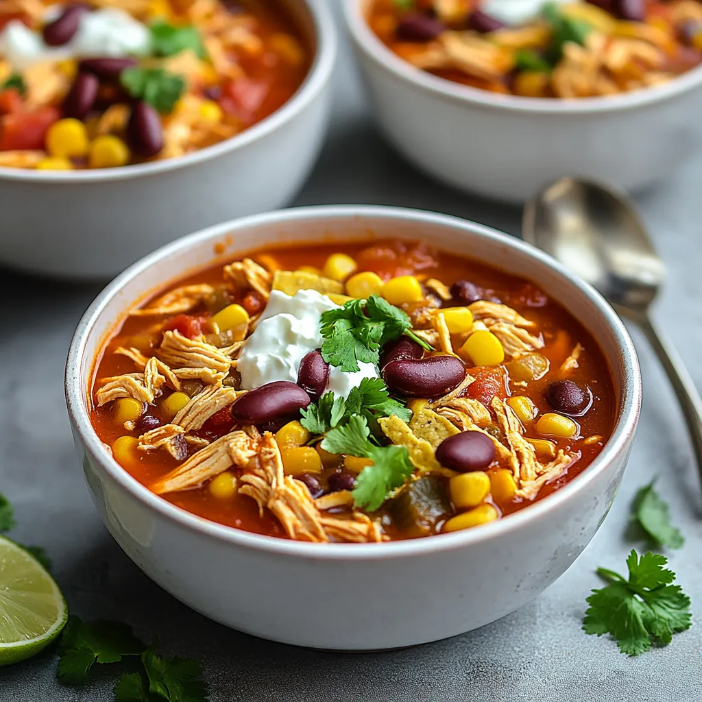 The Best Chicken Taco Soup