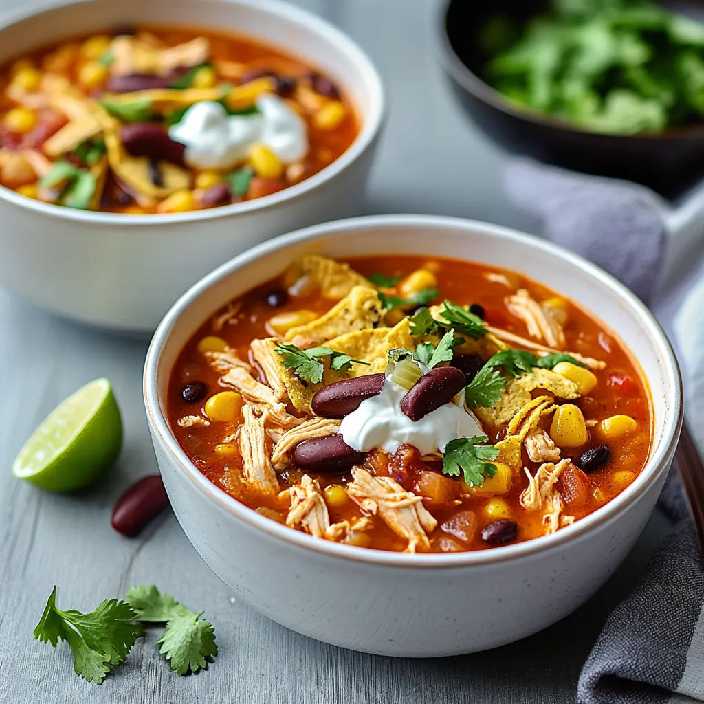 Yummy Chicken Taco Soup