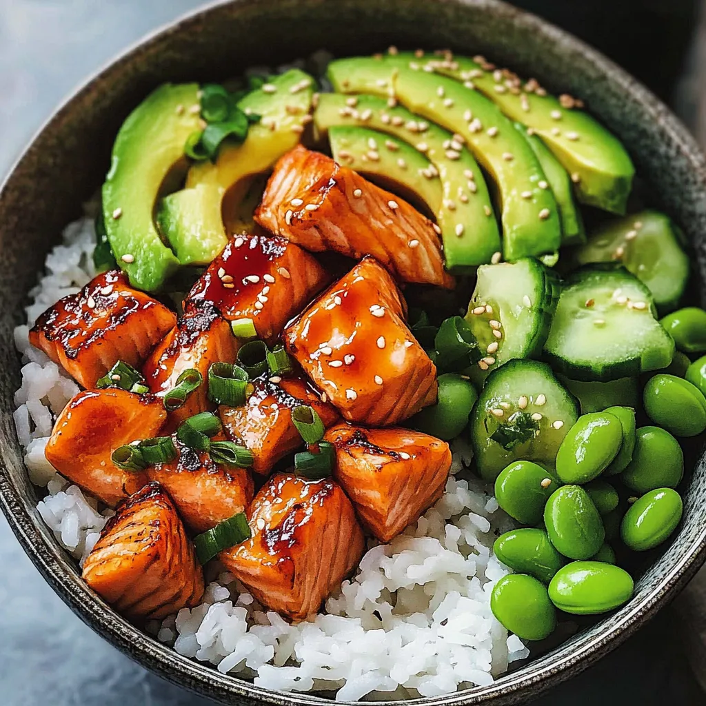 Delicious Salmon Rice Bowls