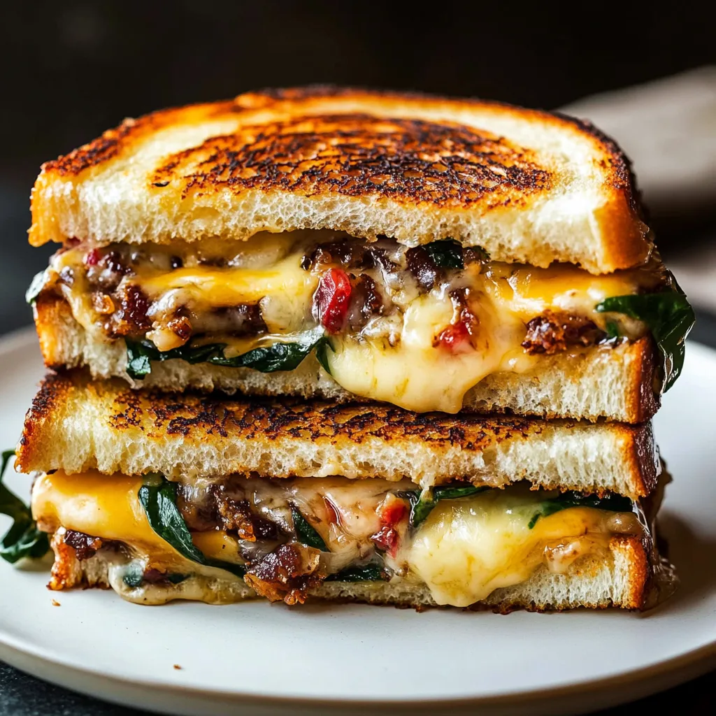 Close-up The Best Grilled Cheese Sandwich