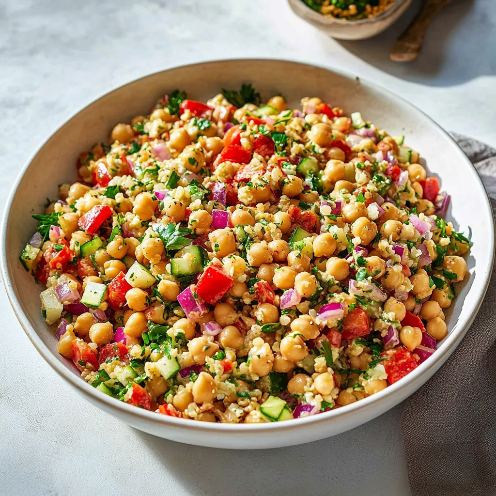 Delicious Mediterranean Chickpea Salad