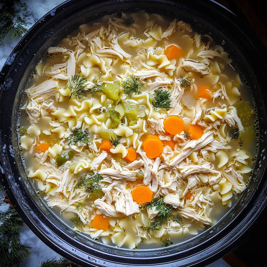 Crockpot Chicken Noodle Soup