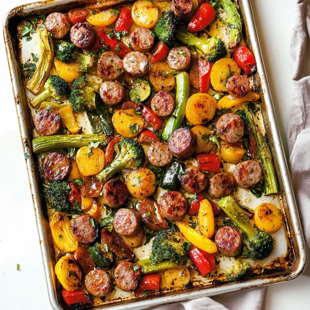 Sheet Pan Sausage and Veggies