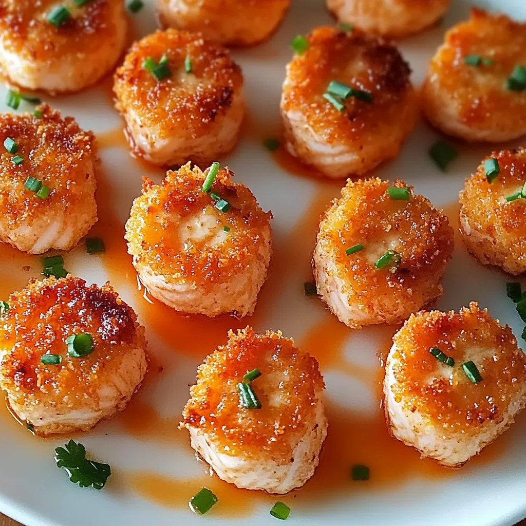 Close-up Crispy Bang Bang Salmon Bites Recipe