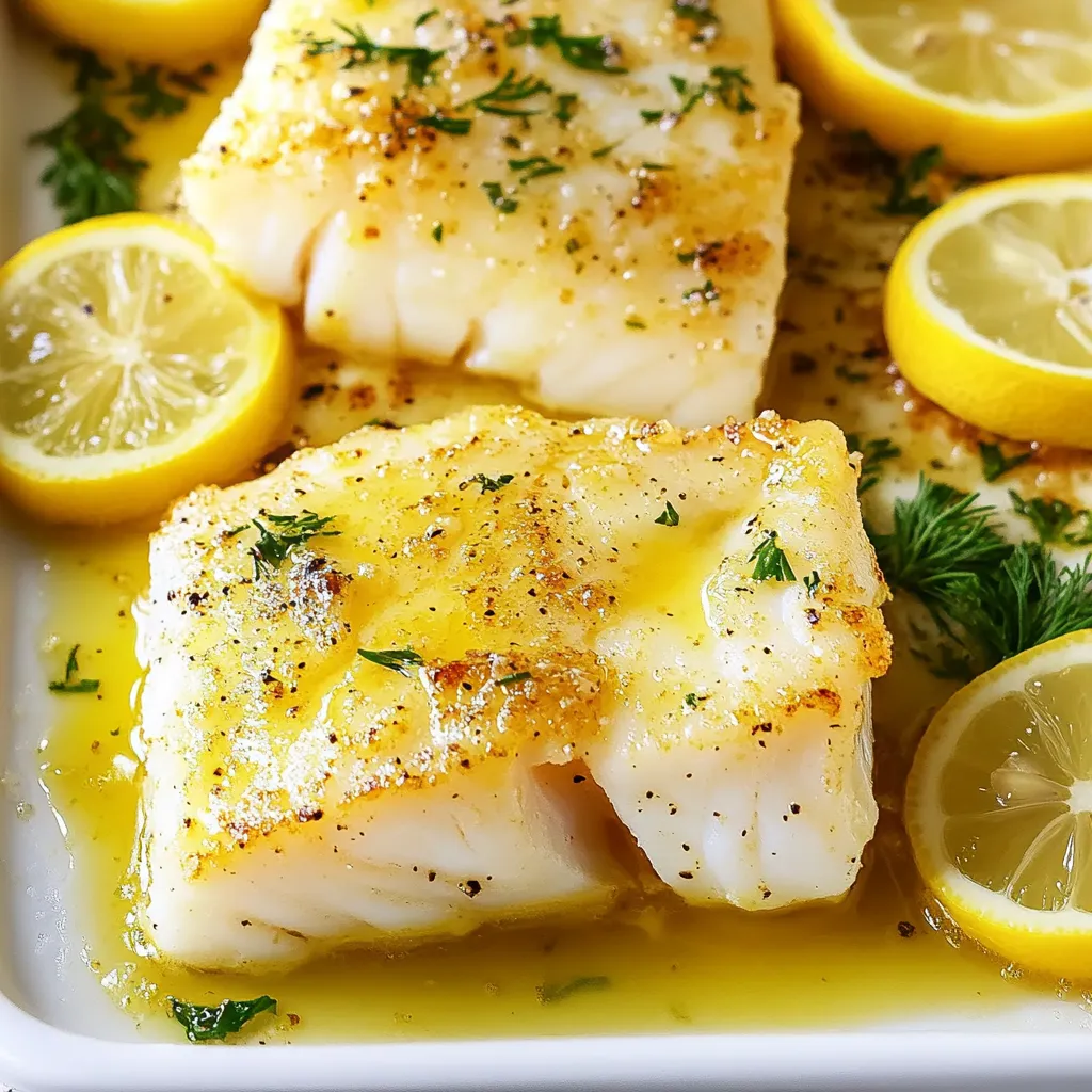 Delicious Lemon Butter Baked Cod