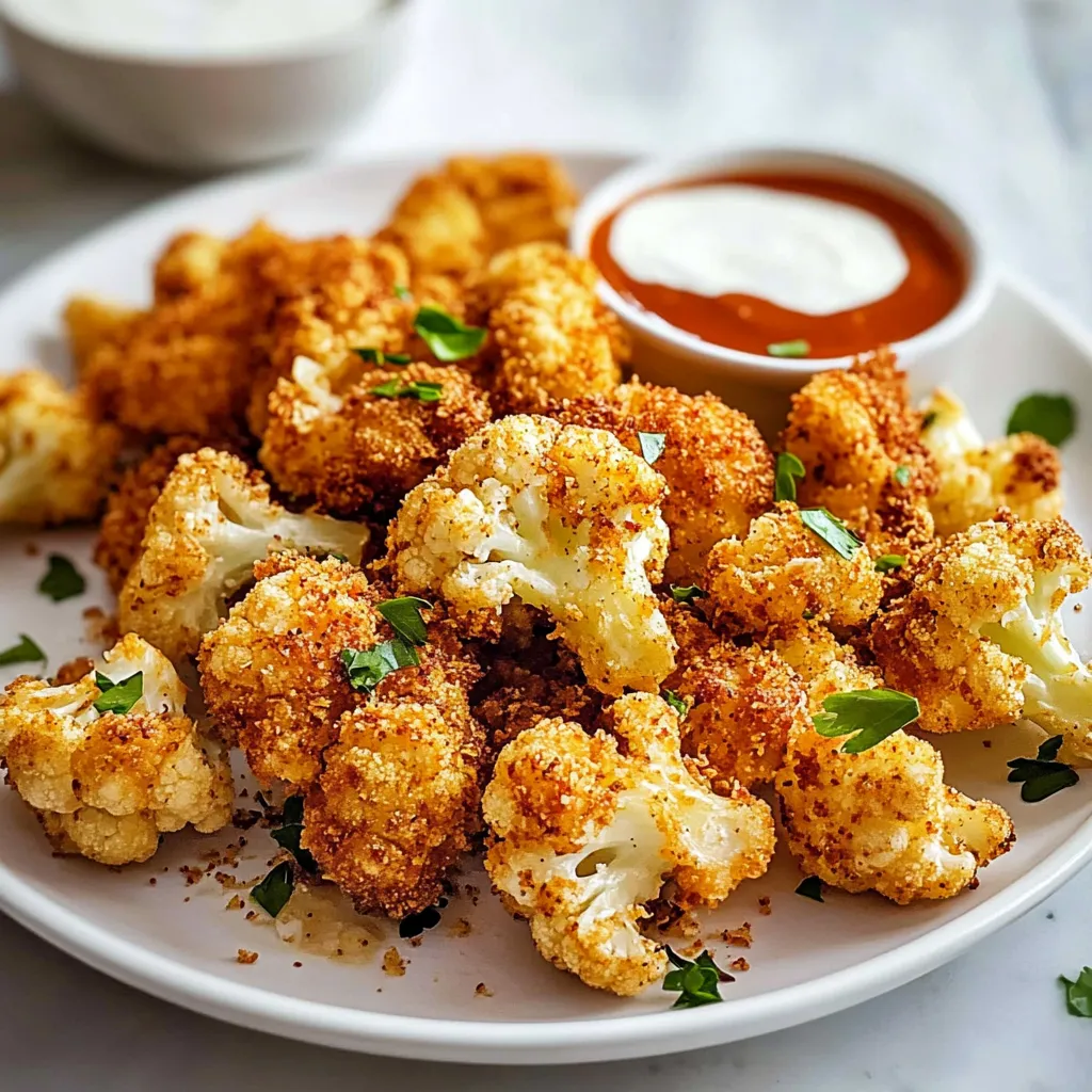 Easy Air Fryer Crispy Cauliflower