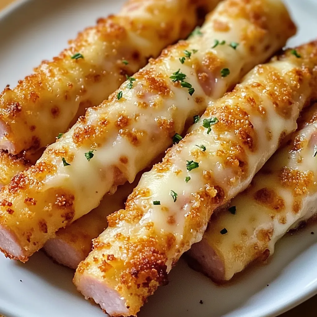 Cheesy Ham and Cheese Sticks