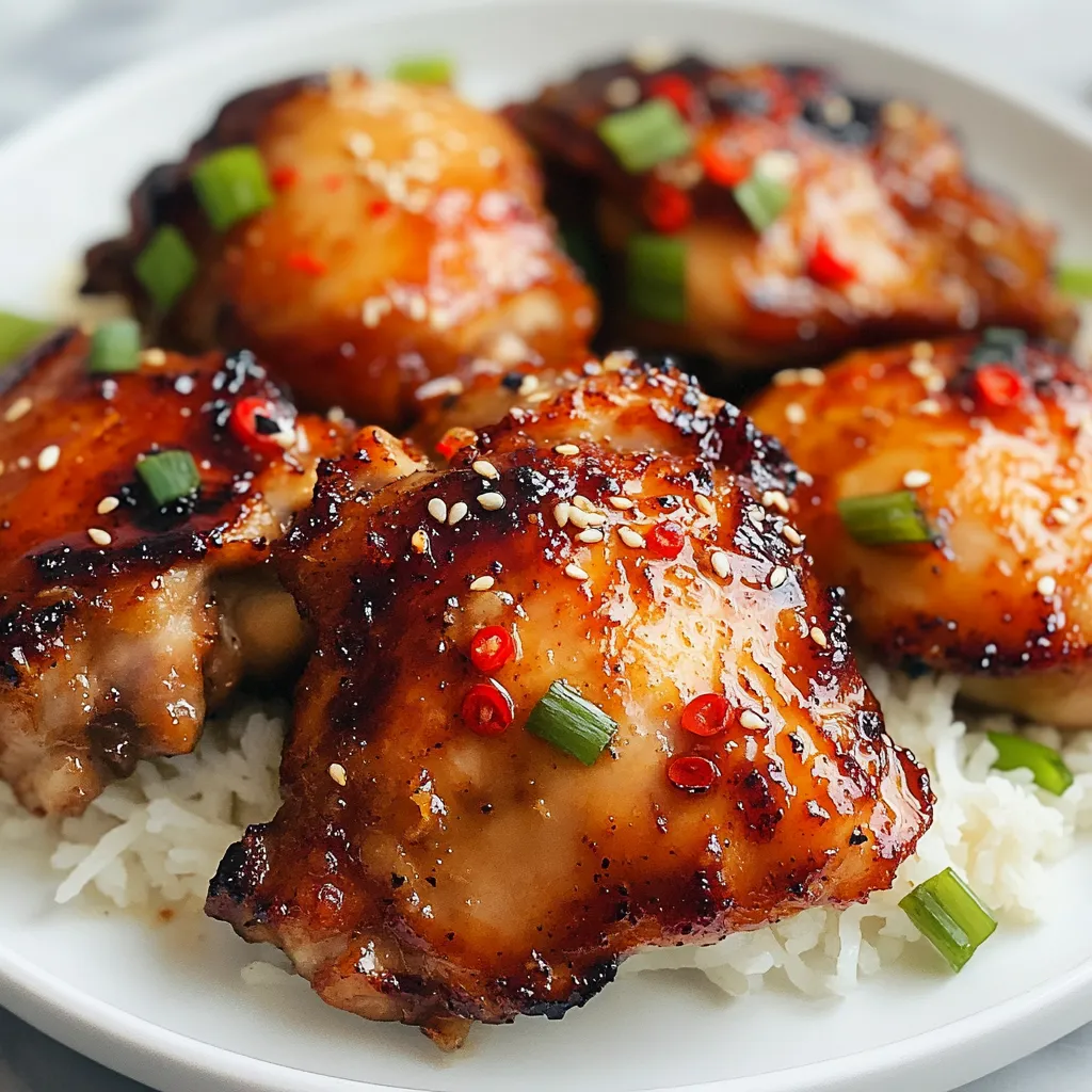 Savory Sticky Sweet Chili Chicken Thighs