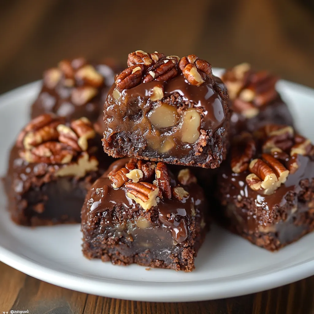 Pecan Pie Brownie Bites