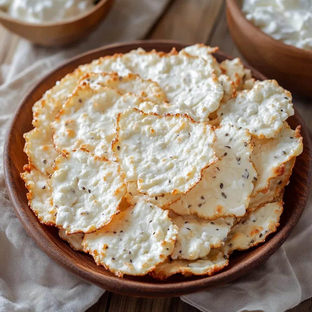 Crispy Cottage Cheese Chips