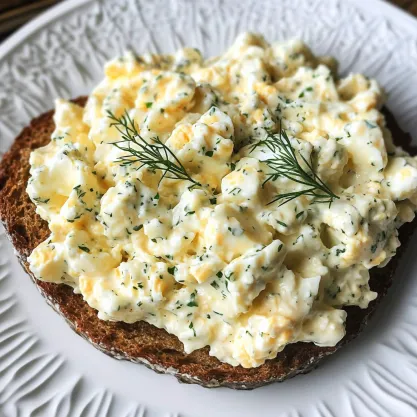 Close-up Cottage Cheese Egg Salad Recipe