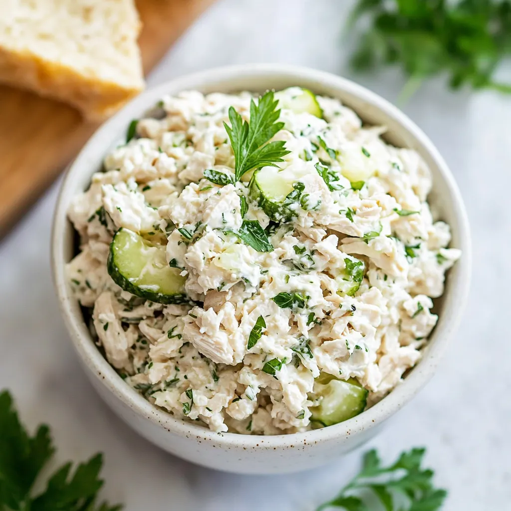 Fresh Cottage Cheese Chicken Salad