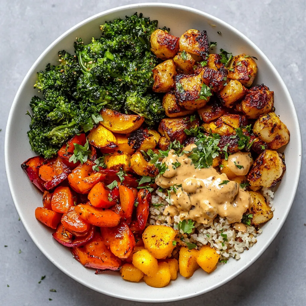 Flavorful Buddha Bowl with Roasted Veggies