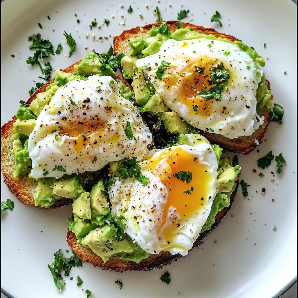 Simple Poached Egg and Avocado Toast