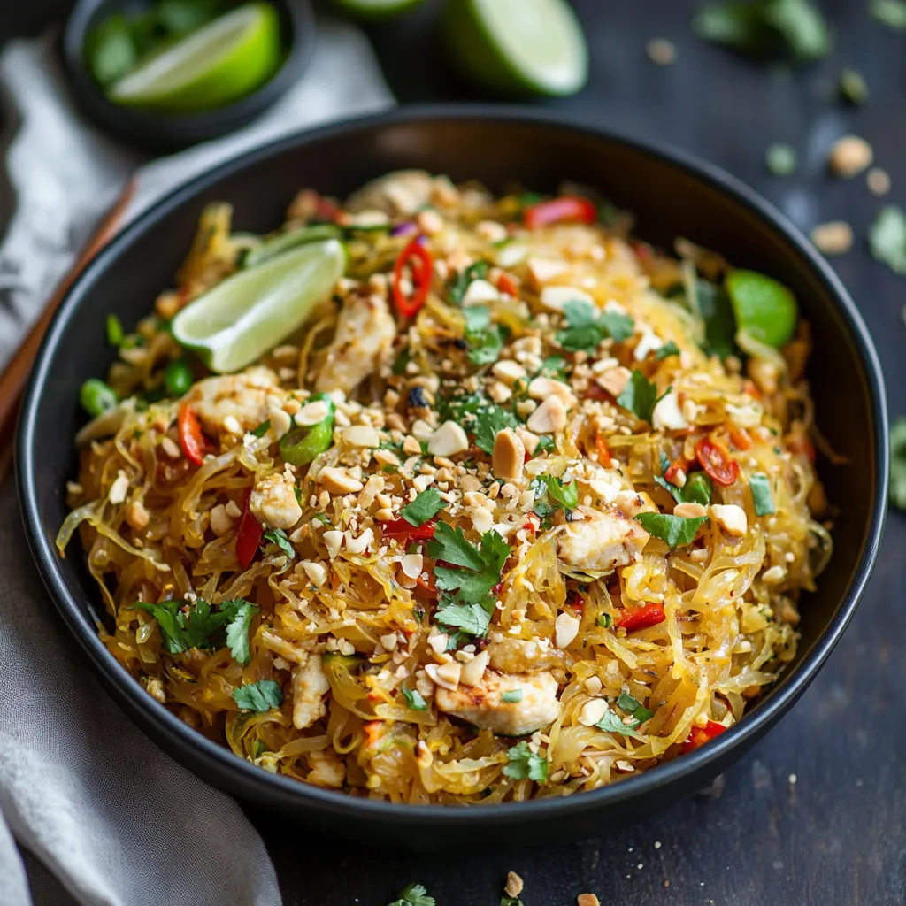 Healthy Spaghetti Squash Pad Thai