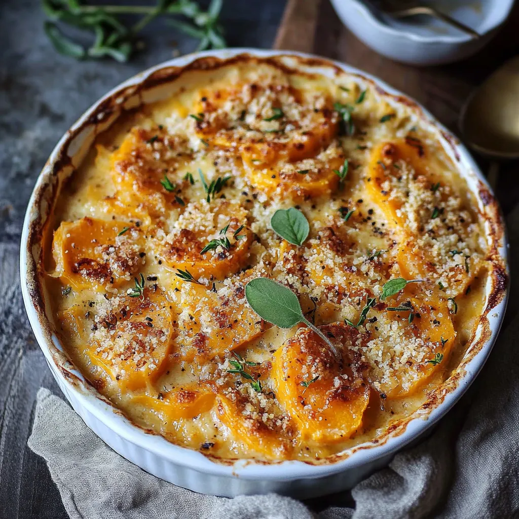 Delicious Butternut Squash Gratin