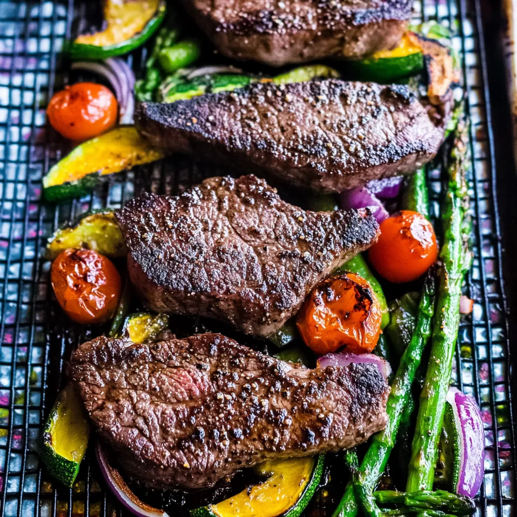 Best One Pan Balsamic Steak and Veggies