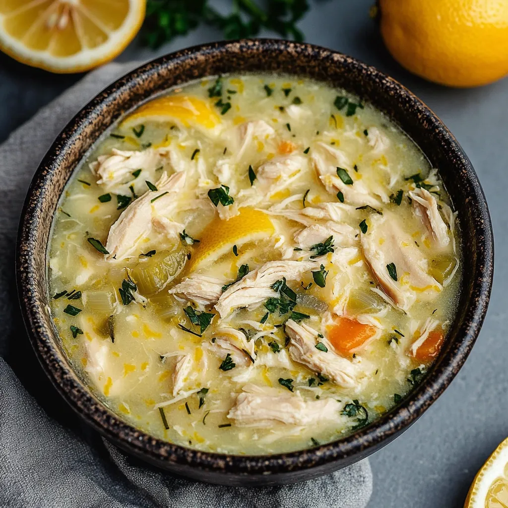 Best Avgolemono Greek Lemon Chicken Soup