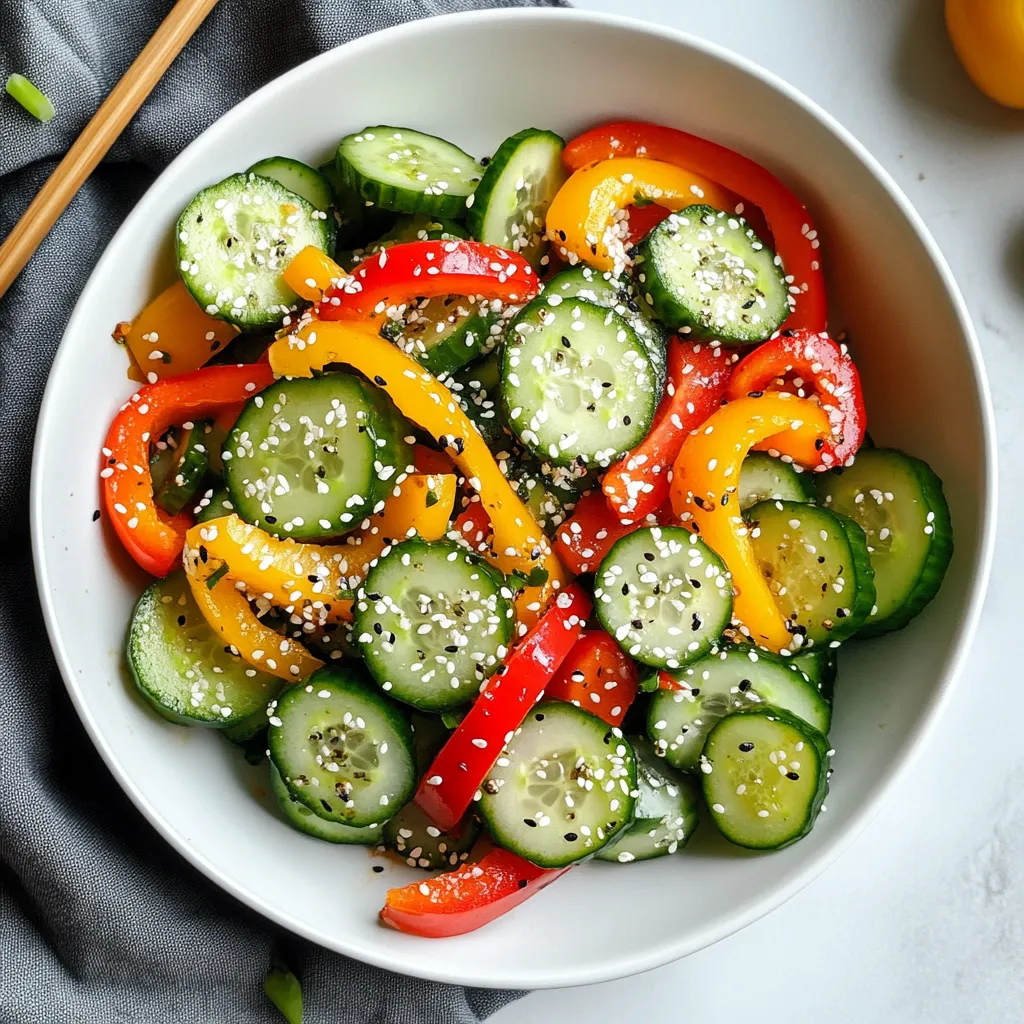 Viral Cucumber and Bell Pepper Salad