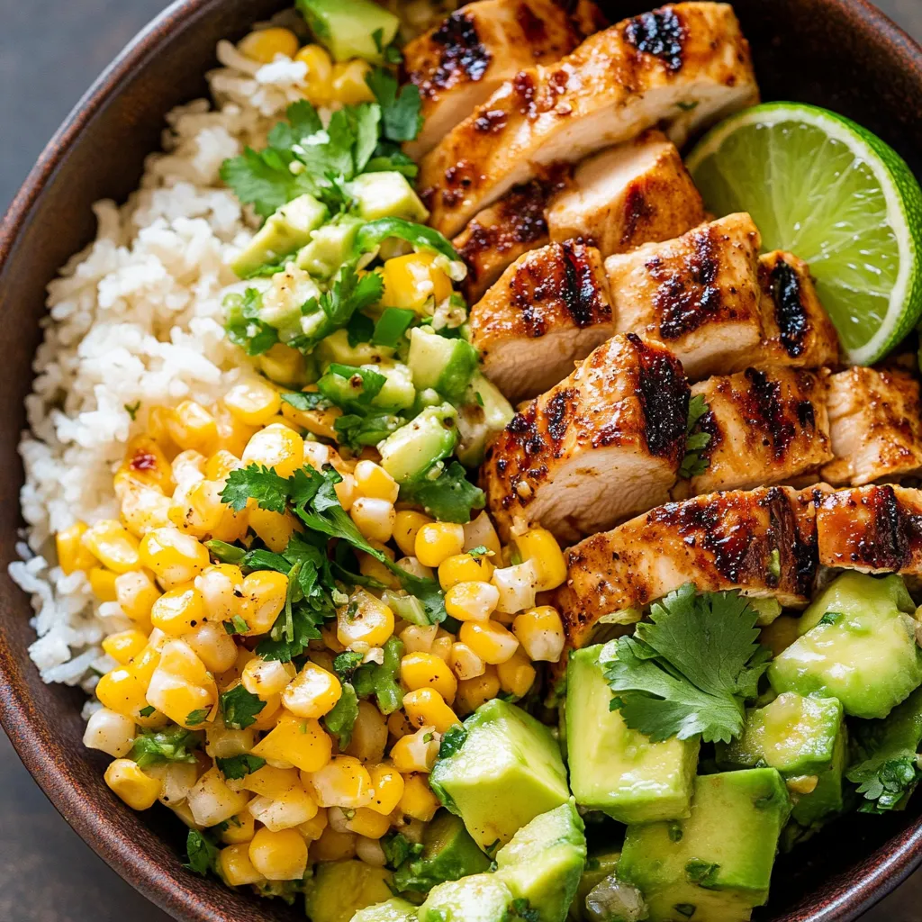 Honey Chipotle Chicken Rice Bowls