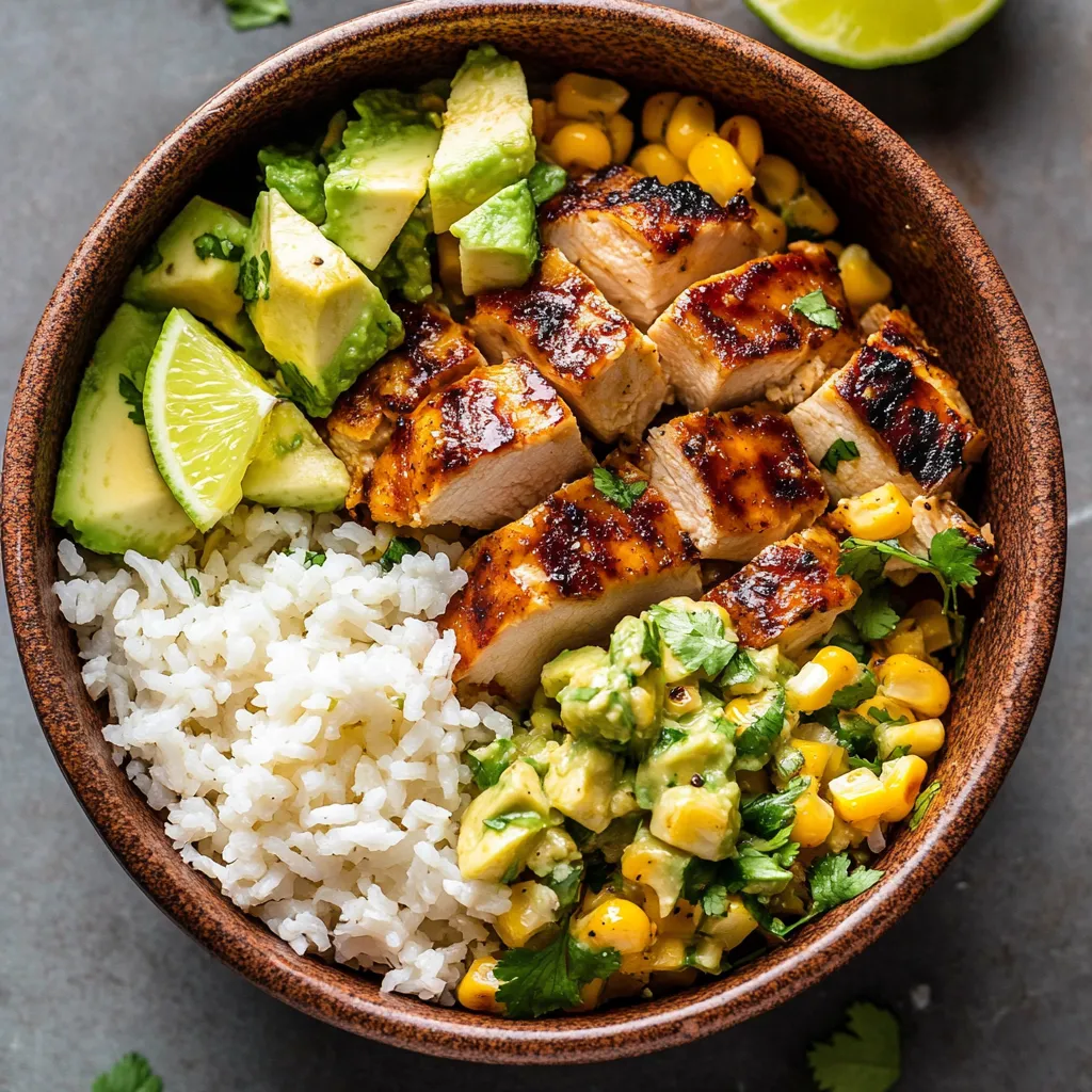 Flavorful Honey Chipotle Chicken Rice Bowls