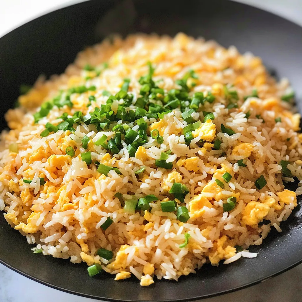 Close-up Egg Fried Rice Recipe