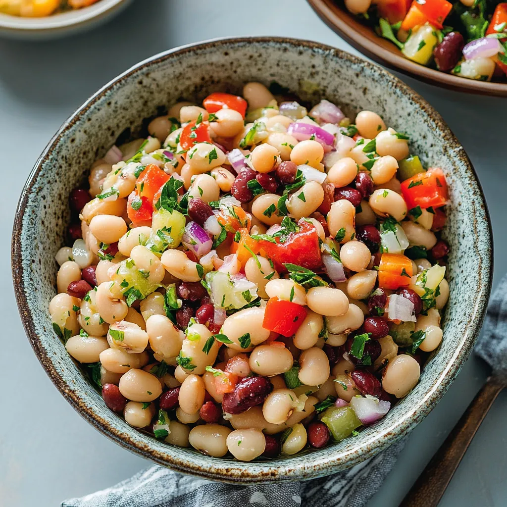 Vibrant Mediterranean Dense Bean Salad