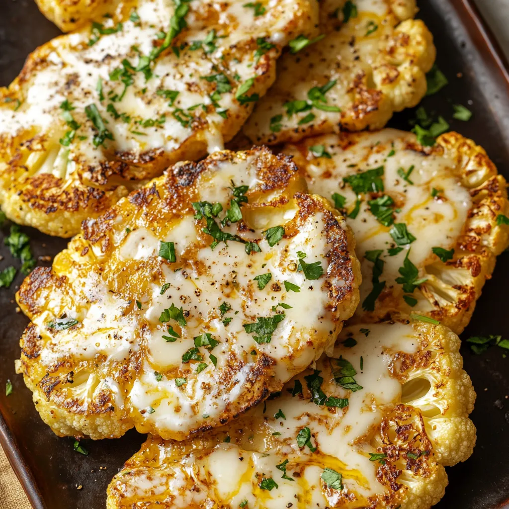 Cheesy Cauliflower Steaks