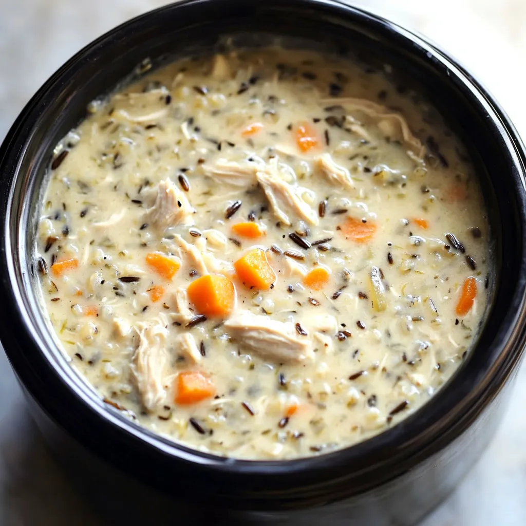 Crockpot Chicken Wild Rice Soup