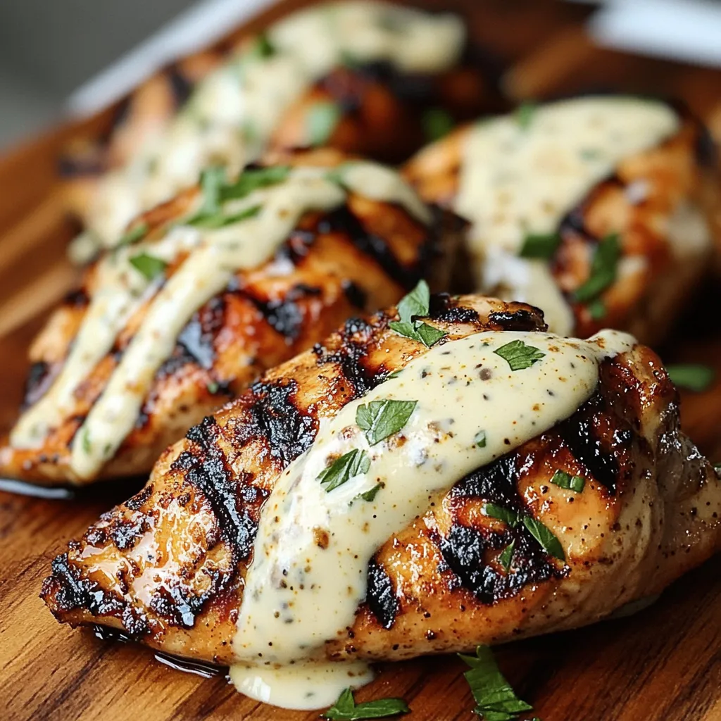 Flavorful Cajun Grilled Chicken with Alabama White Sauce