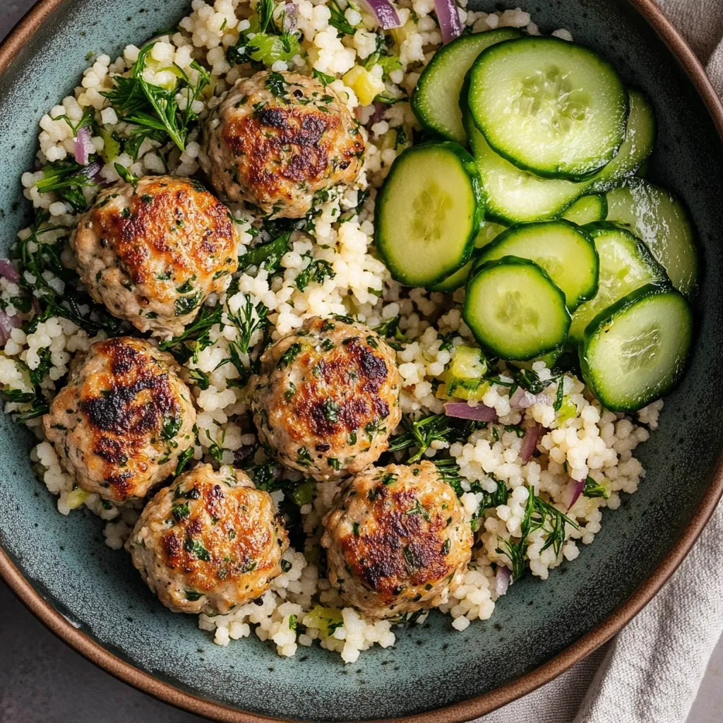 Herby Greek Chicken Meatballs