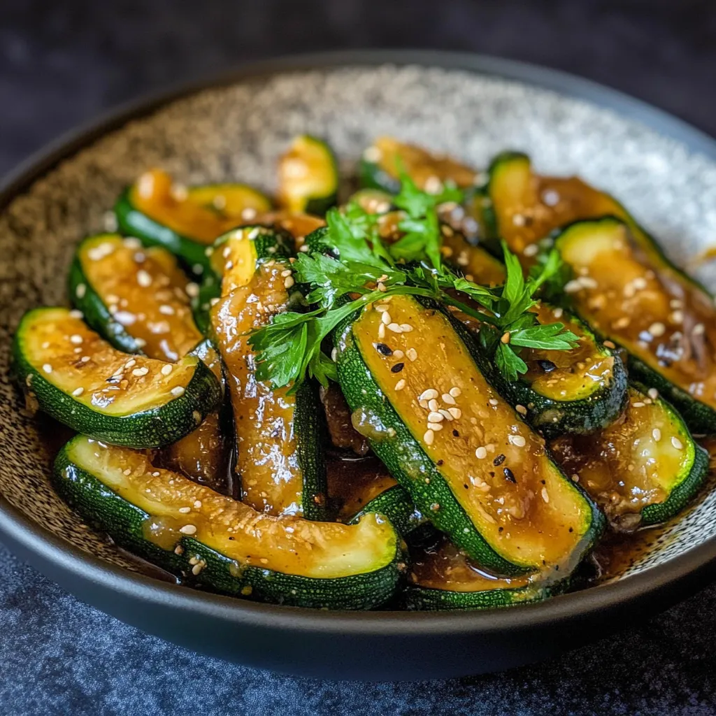 Close-up Hibachi Zucchini Recipe