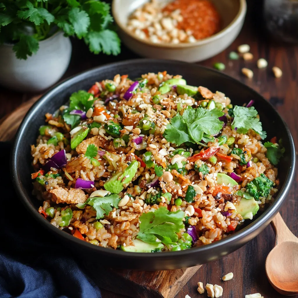 Luscious Satay Rice Salad