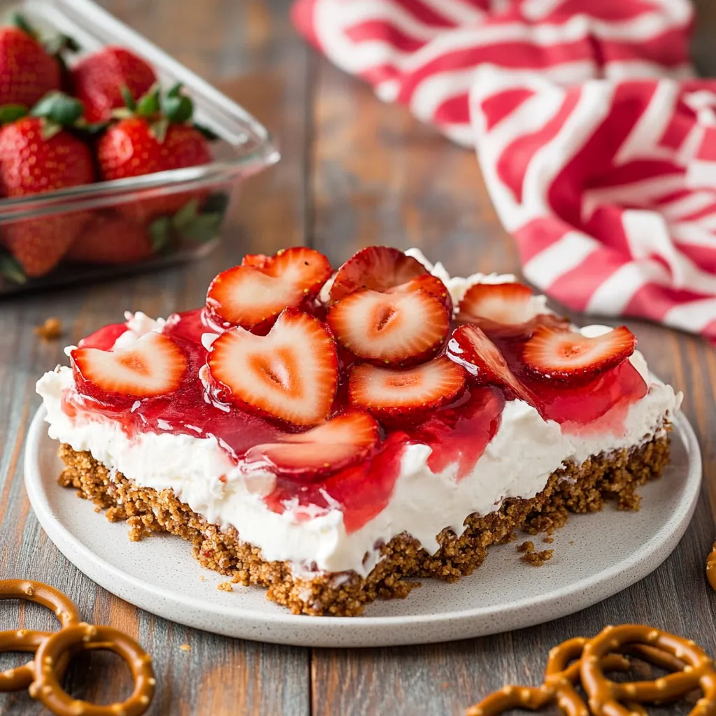 Strawberry Pretzel Salad