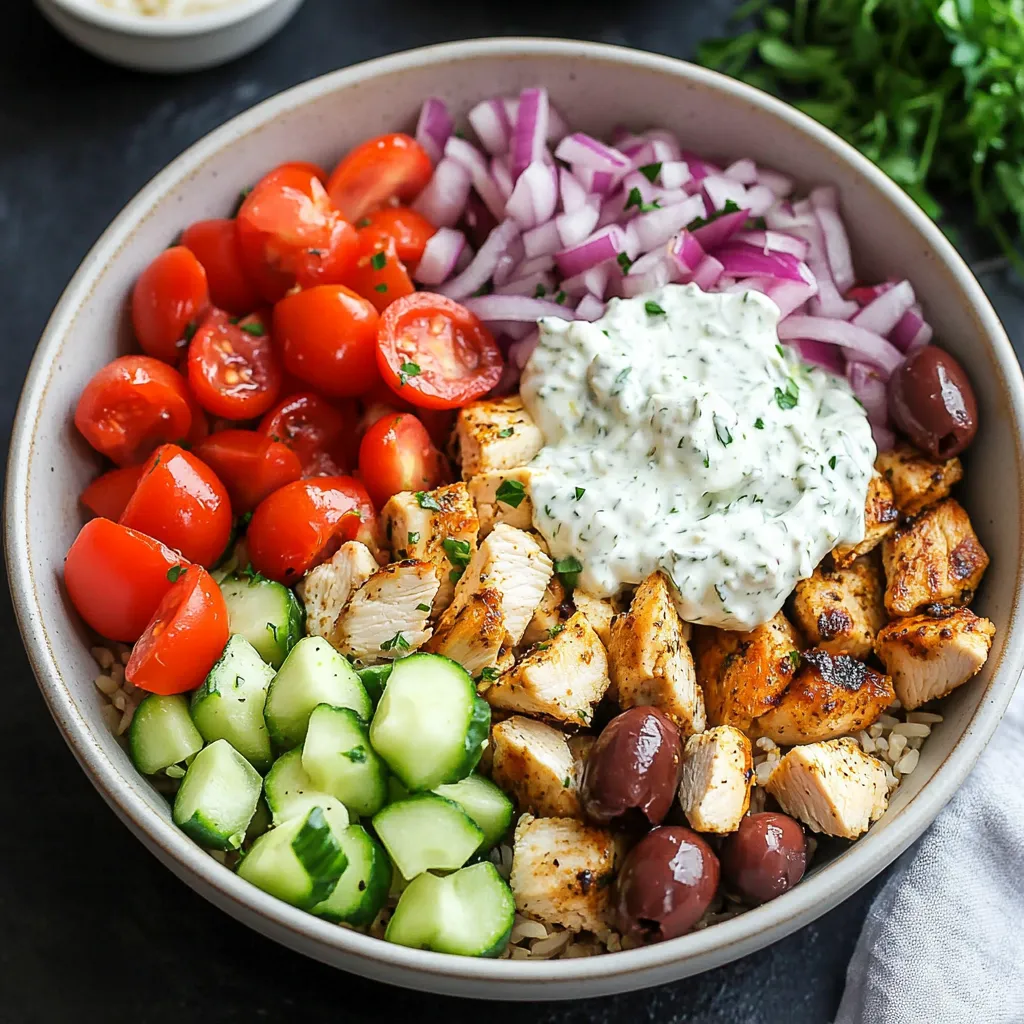 Chicken Gyro Bowls