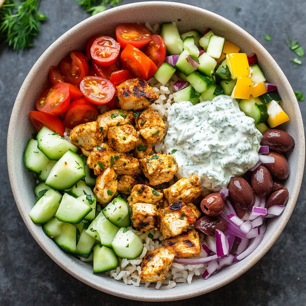 Amazing Chicken Gyro Bowls