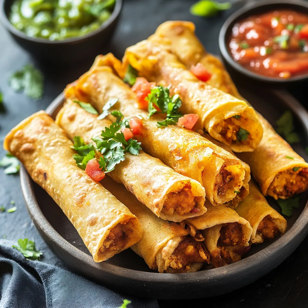 Crispy Vegan Taquitos