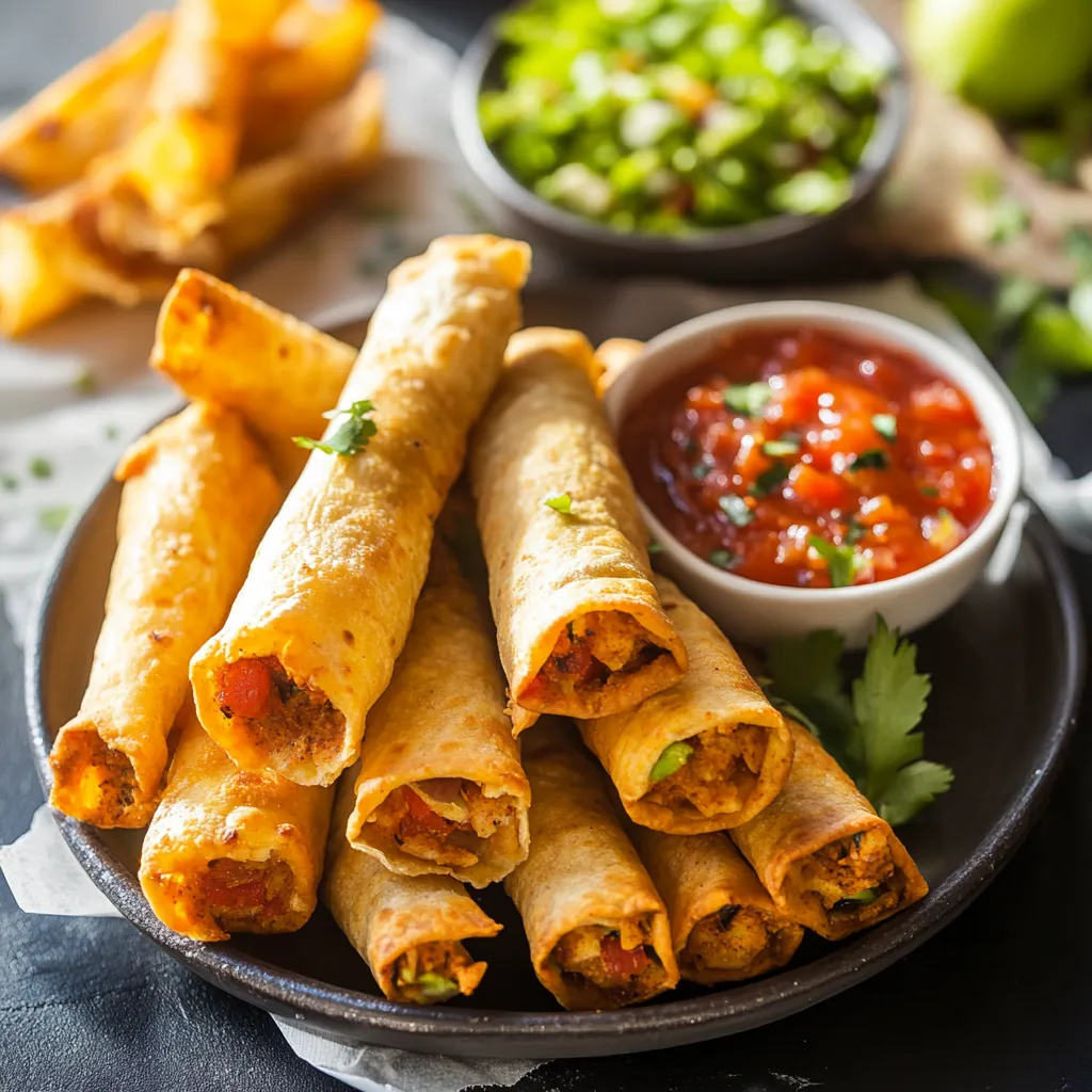 Flavorful Vegan Taquitos