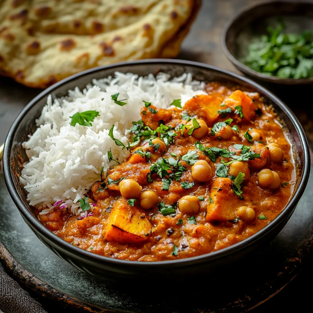 Tasty Chickpea and Sweet Potato Curry