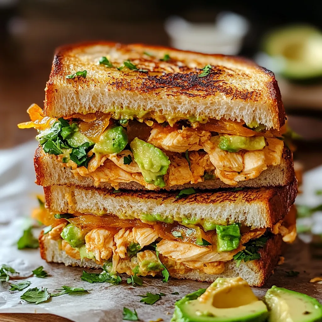 Chicken Avocado Melt Sandwich