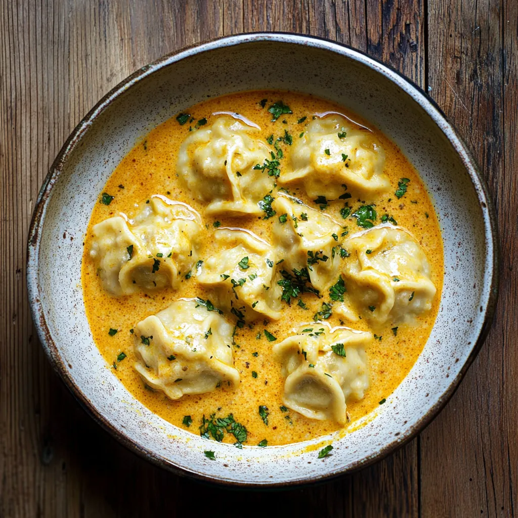 Succulent Coconut Curry Soup with Dumplings