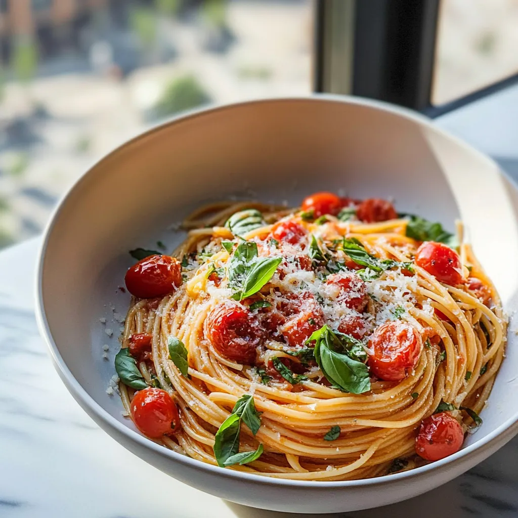 Succulent Pasta with Cherry Tomatoes