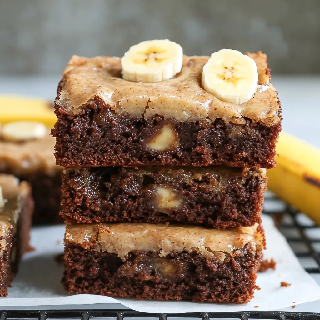 Sweet Banana Bread Brownies