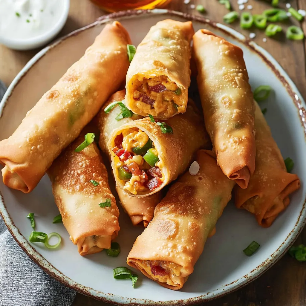 Jalapeno Popper Egg Rolls