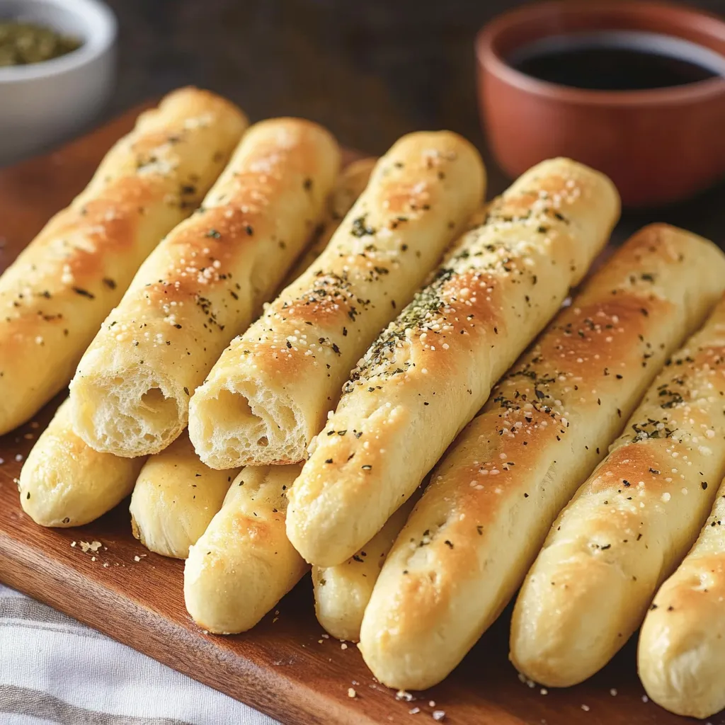 Close-up Olive Garden Breadsticks Recipe