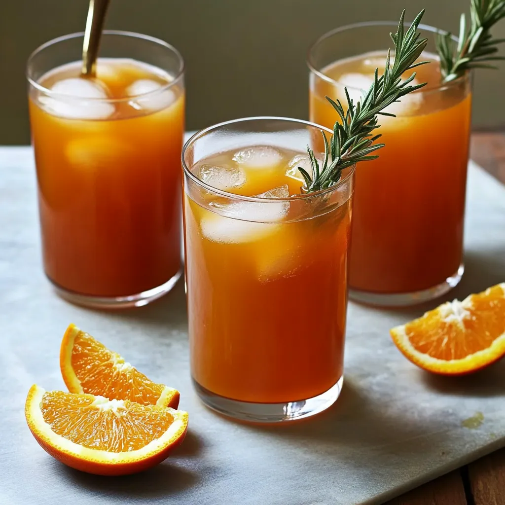 Orange Rosemary Iced Tea